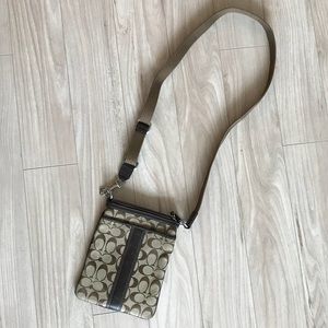 Coach Messenger Crossbody Bag Signature Canvas